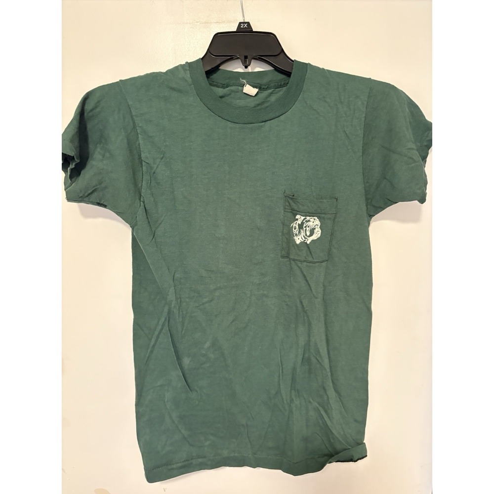 Vintage Built Like A Mac Truck Pocket T-shirt Size Med